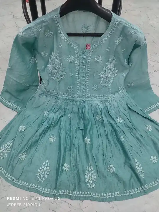 Chanderi short frock  uploaded by business on 12/30/2023