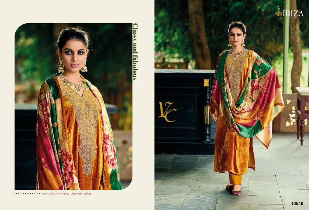 On sale velvet dress material  uploaded by Hari Om Fashion  on 12/30/2023