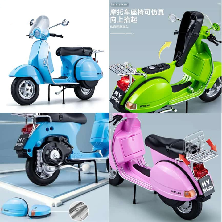 Vespa alloy motorcycle uploaded by business on 12/30/2023