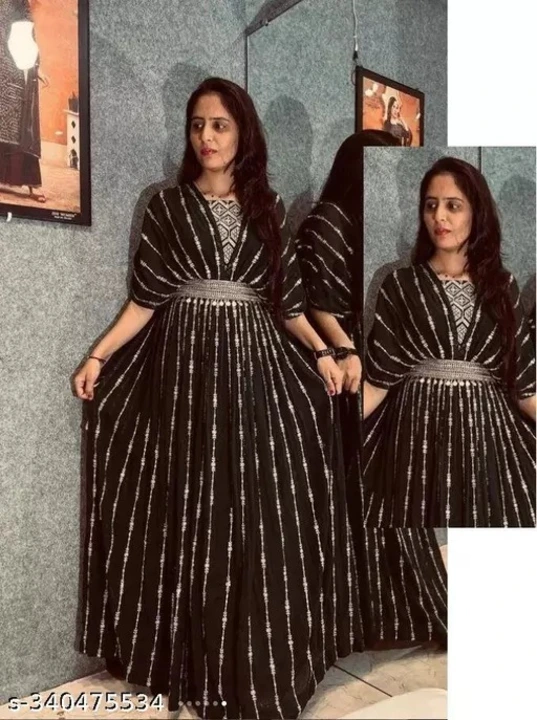 Gown uploaded by Taha fashion from surat on 12/30/2023