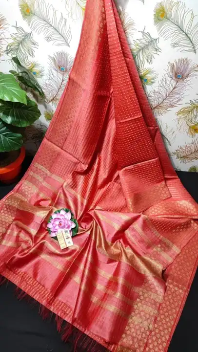 🌾Katha design New 

 saree 🌾
🌾 Fabric Kota dupyan stple 

🌾Best quality

🌾Saree length.  6.5 MT uploaded by business on 12/30/2023