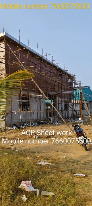 ACP Sheet installation including uploaded by ACP cladding work on 12/30/2023