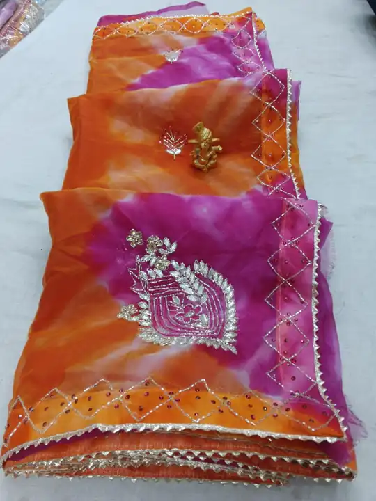 Organza fabric saree uploaded by All in one collection on 12/30/2023