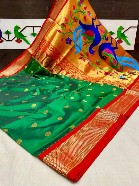 Embroidery work pallu paithani  uploaded by business on 12/30/2023