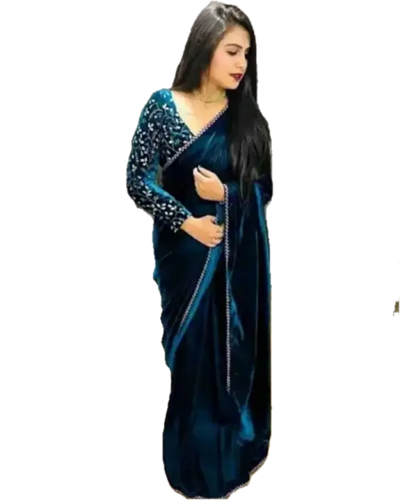 Velvet Saree  uploaded by SN creations on 12/31/2023