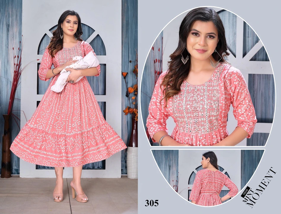 FEEDING KURTA FROCK WITH BOUTIQUE WORK  uploaded by Swastik creation on 12/31/2023
