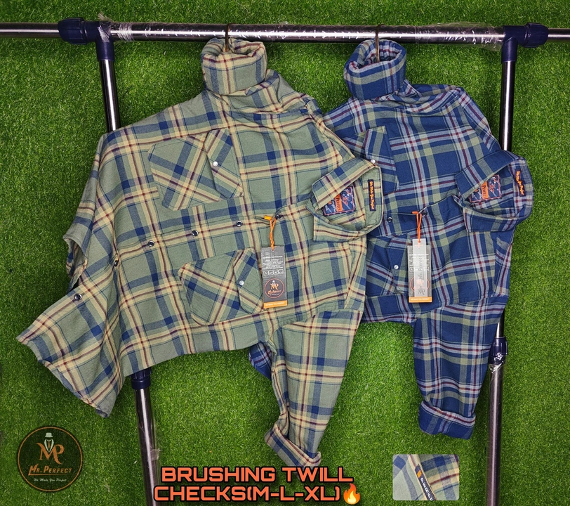 TWILL BRUSHING CHECKS ✔️ uploaded by MR PERFECT GARMENTS on 12/31/2023