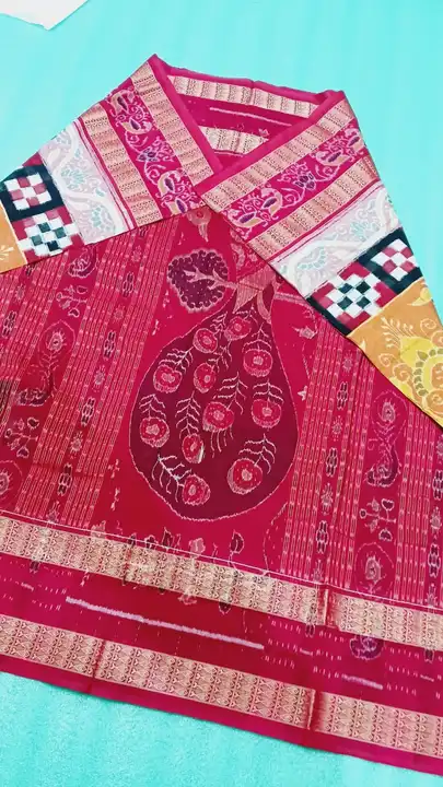 Pure Sambalpuri with blouse pic available  uploaded by Mahavir saree shop on 12/31/2023