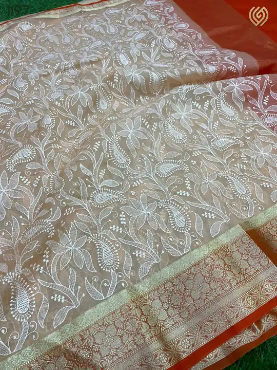 Banarasi embridory silk saree  uploaded by business on 12/31/2023