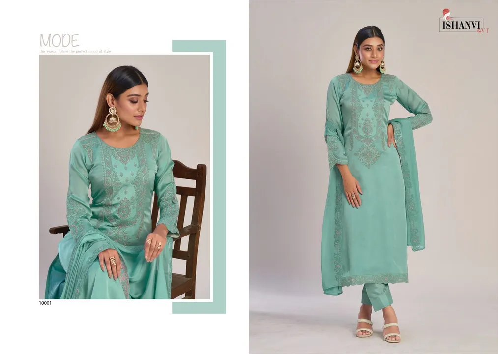 On sale pure organza satin dress uploaded by Hari Om Fashion  on 12/31/2023