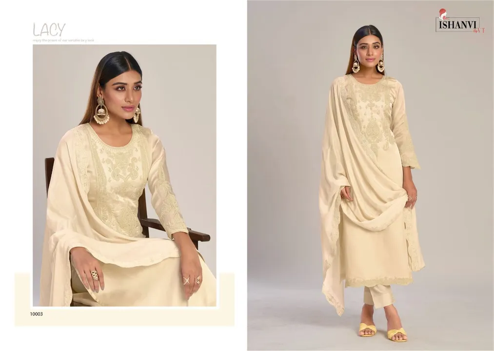 On sale pure organza satin dress uploaded by Hari Om Fashion  on 12/31/2023