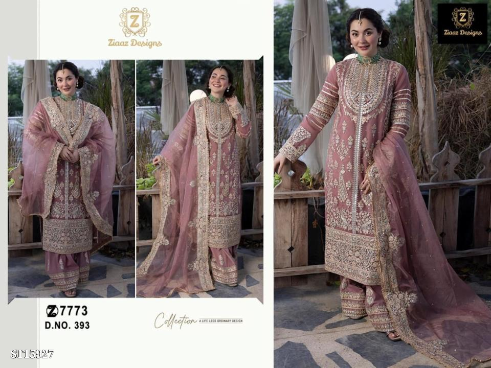 1. **Catalog Name:** *Ziaaz Designs* Superhit Designs - Code 393 Semi Stitched (Semi-Stitched Heavy  uploaded by ASIFIZ on 1/1/2024