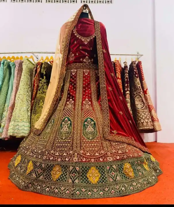 Available stock lehenga  uploaded by business on 1/1/2024