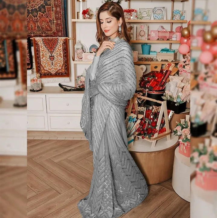 SEQUENCE SAREE uploaded by R V FASHION HUB on 1/1/2024