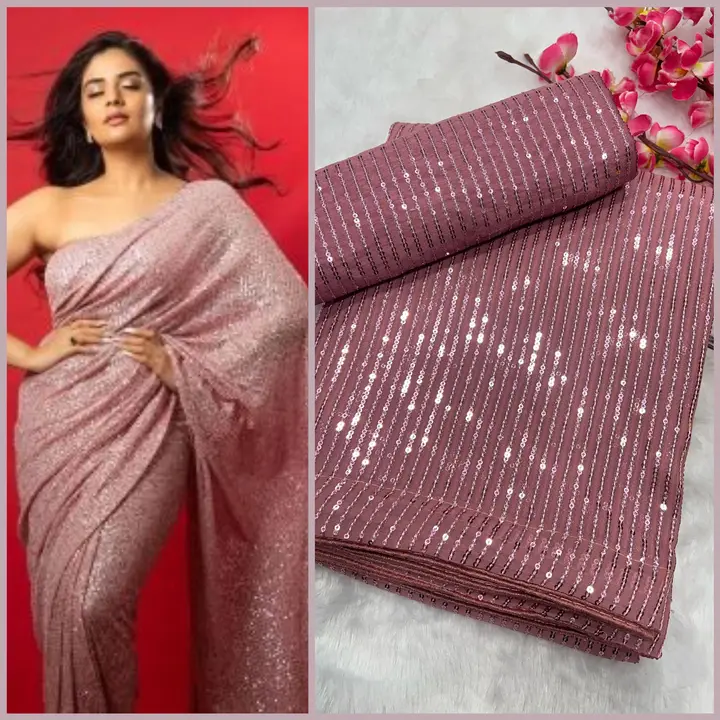 Sequence saree  uploaded by business on 1/1/2024