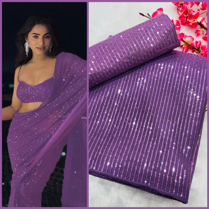 Sequence saree  uploaded by R V FASHION HUB on 1/1/2024