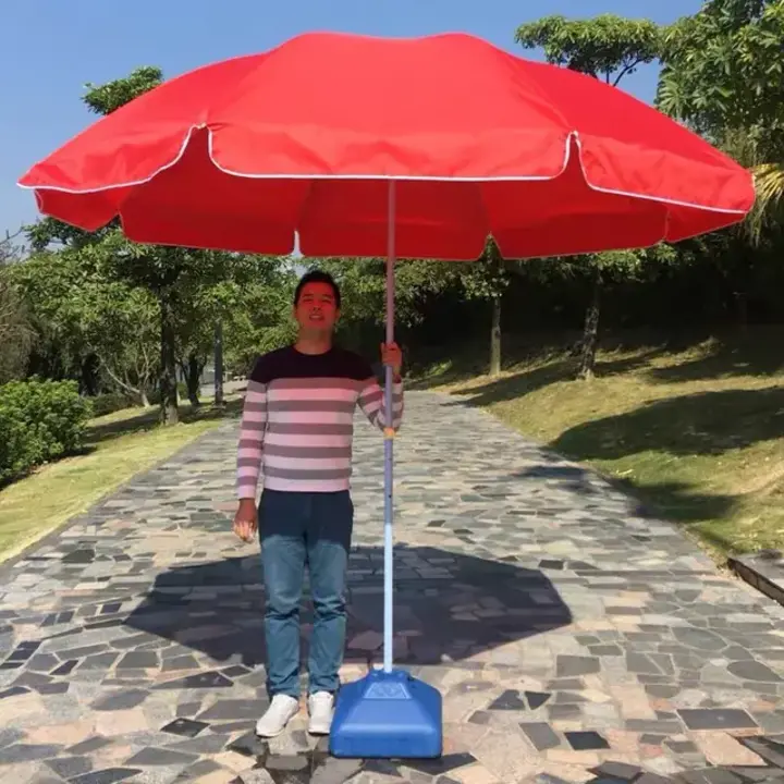 72inch Radius Red Color Garden Umbrella uploaded by Classic International  on 1/2/2024