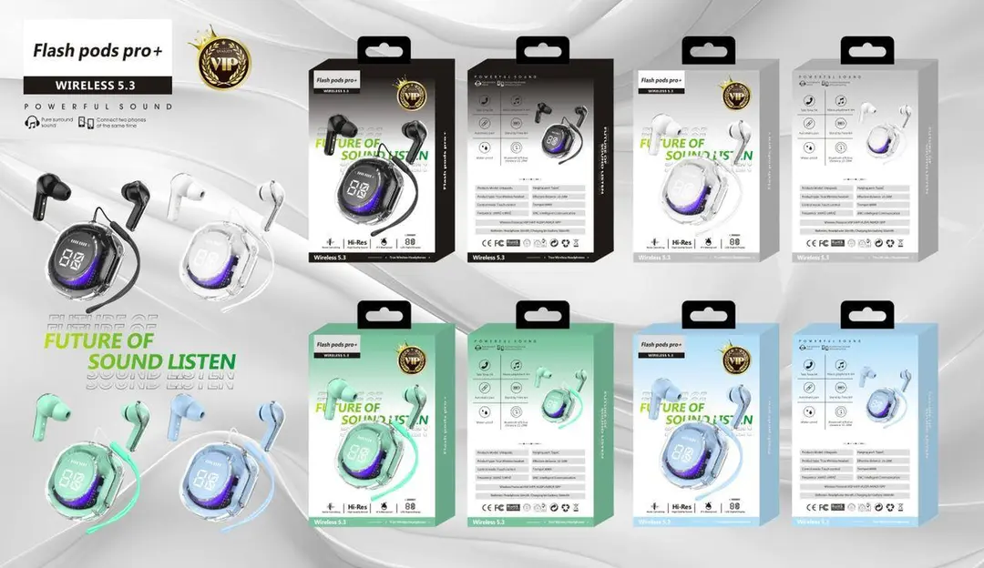 Flash 📸 Pods Pro+ Earbuds Super Quality WhatsApp 9680631628 uploaded by business on 1/2/2024