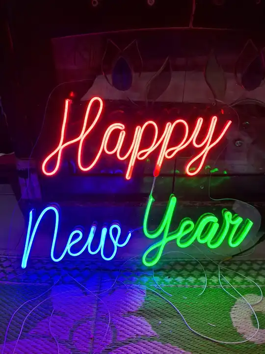 Happy New year Neon Sign uploaded by Shyam enterprises on 1/2/2024