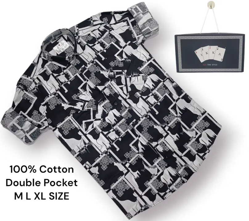 ♦️♣️1KKA♥️♠️ EXCLUSIVE 100% COTTON PRINTED BOX PACKING SHIRTS FOR MEN uploaded by Kushal Jeans, Indore on 1/2/2024