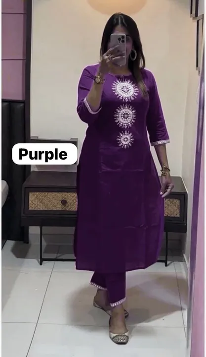 Perrot kurti with pant uploaded by Shree lady fashion - SLF on 1/2/2024