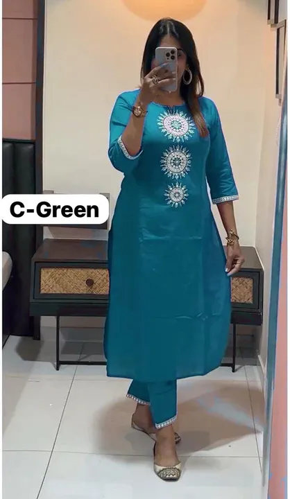 Perrot kurti with pant uploaded by business on 1/2/2024