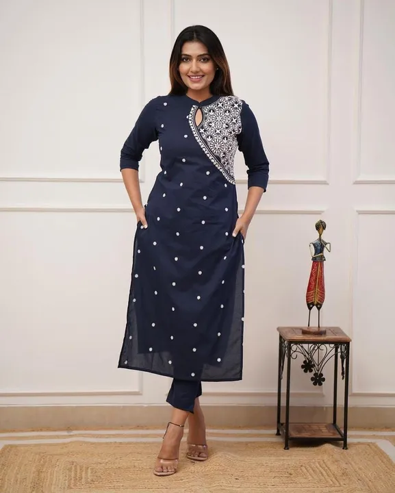 Chahat kurti with pant uploaded by Shree lady fashion - SLF on 1/2/2024
