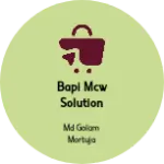 Business logo of Bapi Mcw Solution