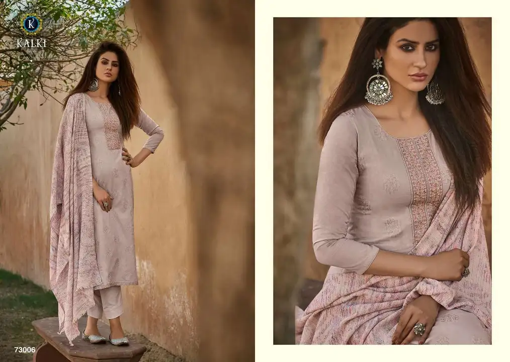 Kalki Fashion Qalamkar   Pure Lawn Cotton With Embroidery suits  uploaded by Sp DESIGNER on 1/2/2024