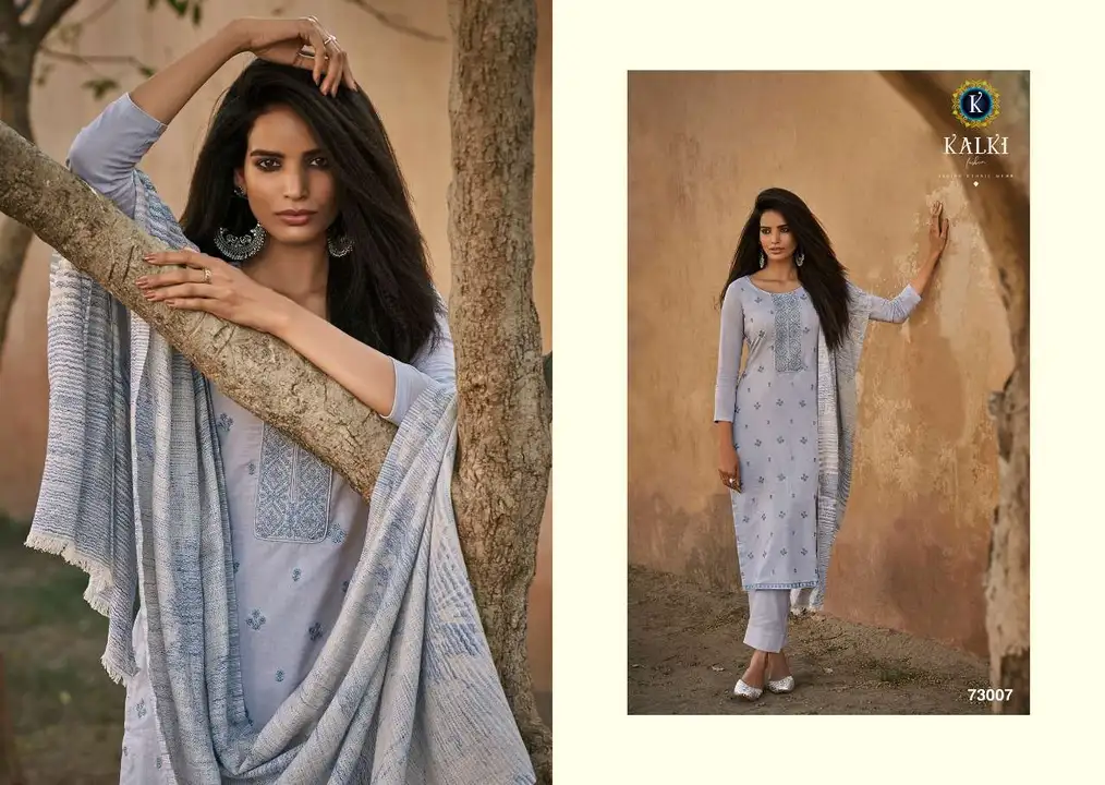 Kalki Fashion Qalamkar   Pure Lawn Cotton With Embroidery suits  uploaded by Sp DESIGNER on 1/2/2024