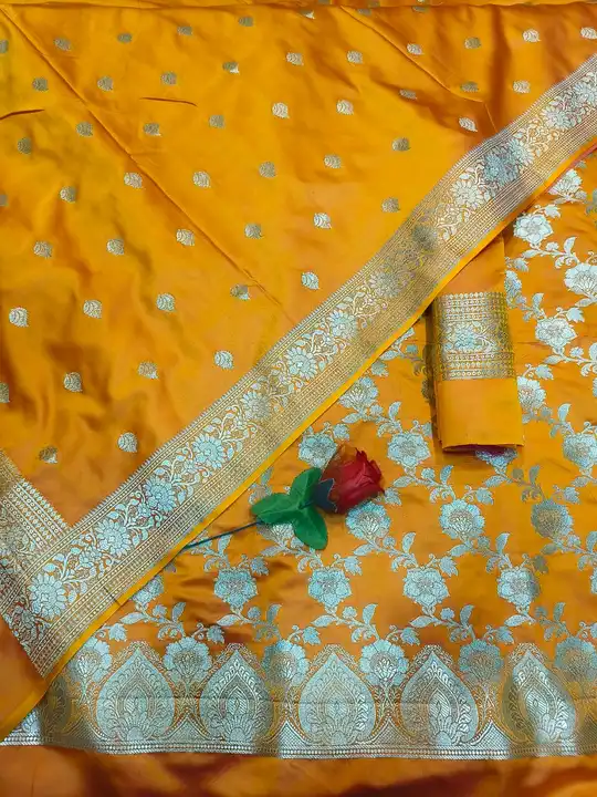 Banarasi pure handloom dress metriyal  uploaded by business on 1/2/2024