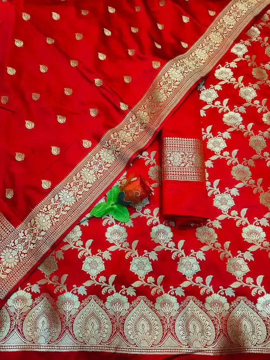 Banarasi pure handloom dress metriyal  uploaded by Bs_textiles7 on 1/2/2024