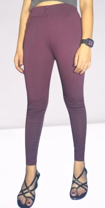 Maroon jegging uploaded by business on 1/2/2024