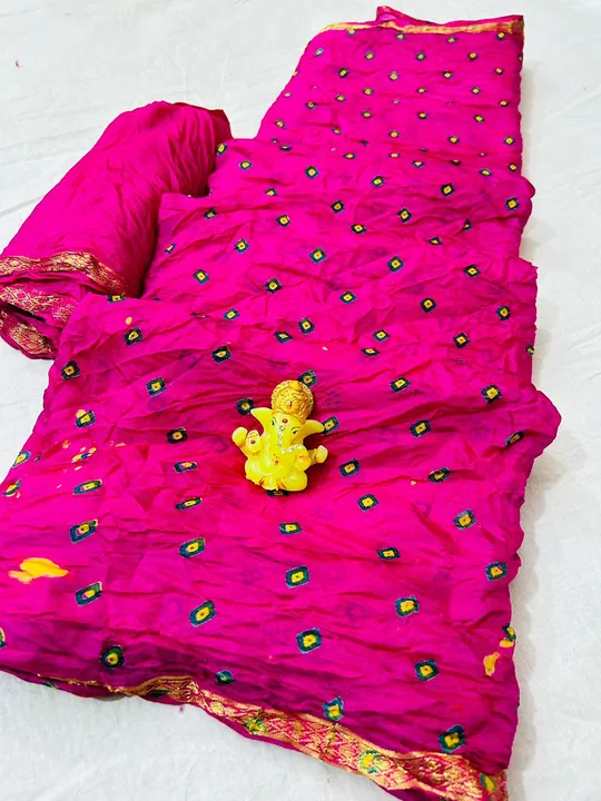 Wow today, s new collection 📖 fast...

👉Best jodhpuri hand-made bandej  saree...

👉 New collectio uploaded by Gotapatti manufacturer on 1/2/2024