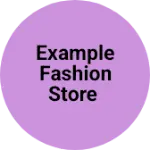 Business logo of Example fashion store