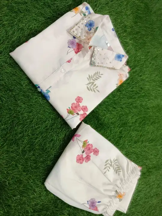 Cord set floral print 🌺🌺🌷🌼 uploaded by Ganpati collection on 1/3/2024