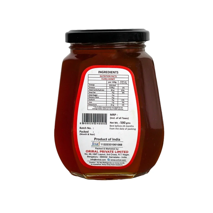 Multi Flora Raw Honey | 500g uploaded by ORIRAL PRIVATE LIMITED on 1/3/2024