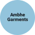 Business logo of Ambhe garments