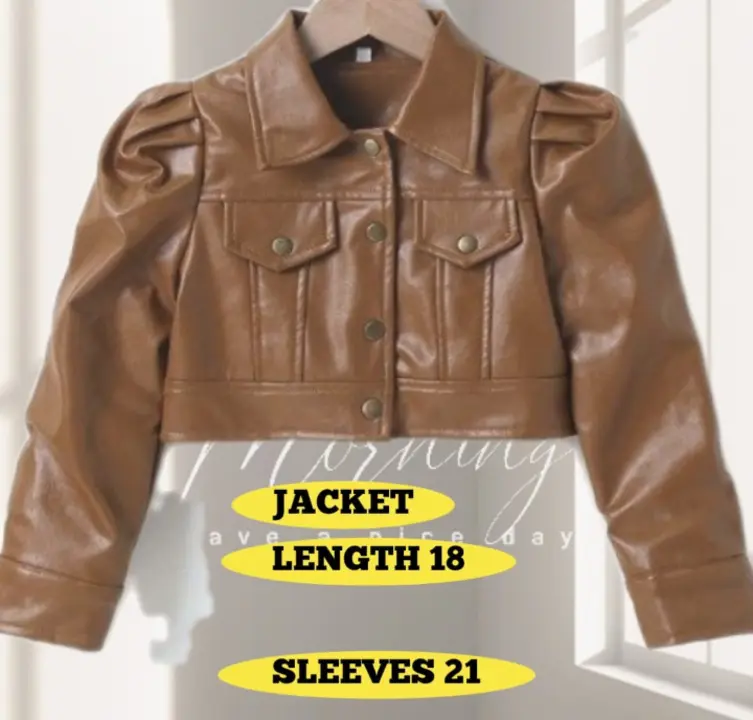 Crop leather jacket  uploaded by Gk trader on 1/3/2024