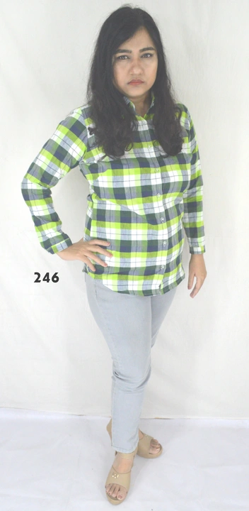 Women Cotton Blend Check Shirts  uploaded by business on 1/3/2024