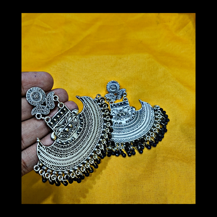 SILVER OXIDISED COLOURFUL EARRINGS uploaded by S R  Jewellery on 1/3/2024