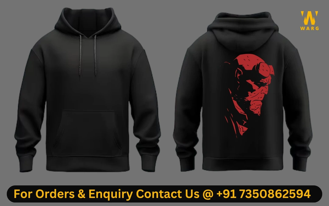Back Printed Hoodies  uploaded by Warg Lifestyle on 1/4/2024