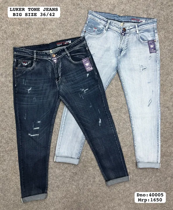 Luker tone big size jeans contact 7016266090 uploaded by Fidak Enterprise on 1/4/2024