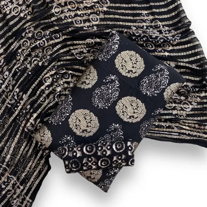 *Hand Block Wax Batik Print Banarsi Unstitched Dress Material 🌸*

 uploaded by NOOR textiles  on 1/4/2024