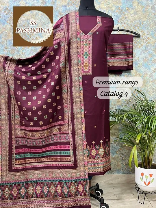 Pashmina suits uploaded by business on 1/4/2024