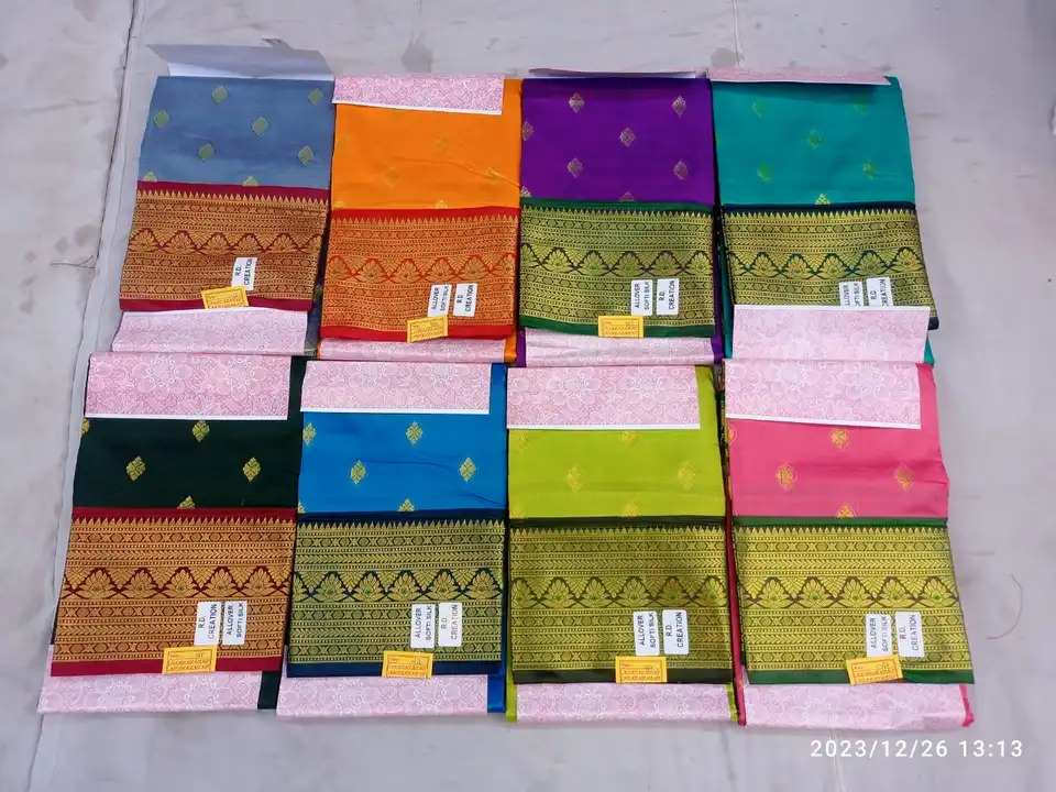 All over softy silk 
Pure Banarasi silk sadi 
 uploaded by Lavanya saree collection  on 1/4/2024