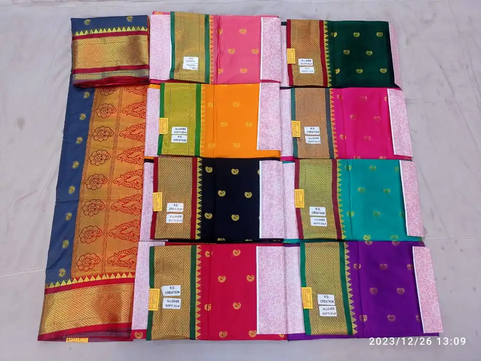 All over softy silk 
Pure Banarasi silk sadi 
 uploaded by Lavanya saree collection  on 1/4/2024