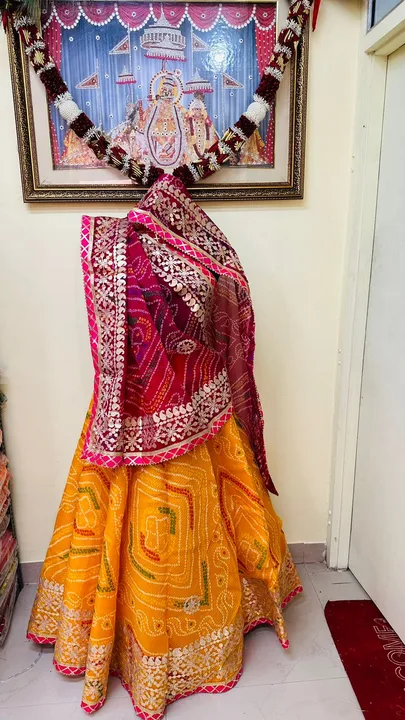 Today sale price 
😍😍 *Launching new rajsthani lehnga chunni*🤗😍

*Full stiched with full touch as uploaded by Gotapatti manufacturer on 1/4/2024