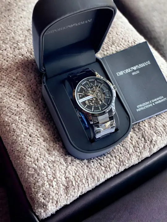 *Product name :* ARMANI EXCHANGE AUTOMATIC 

*Premium Quality*

* uploaded by Online_seller on 1/5/2024