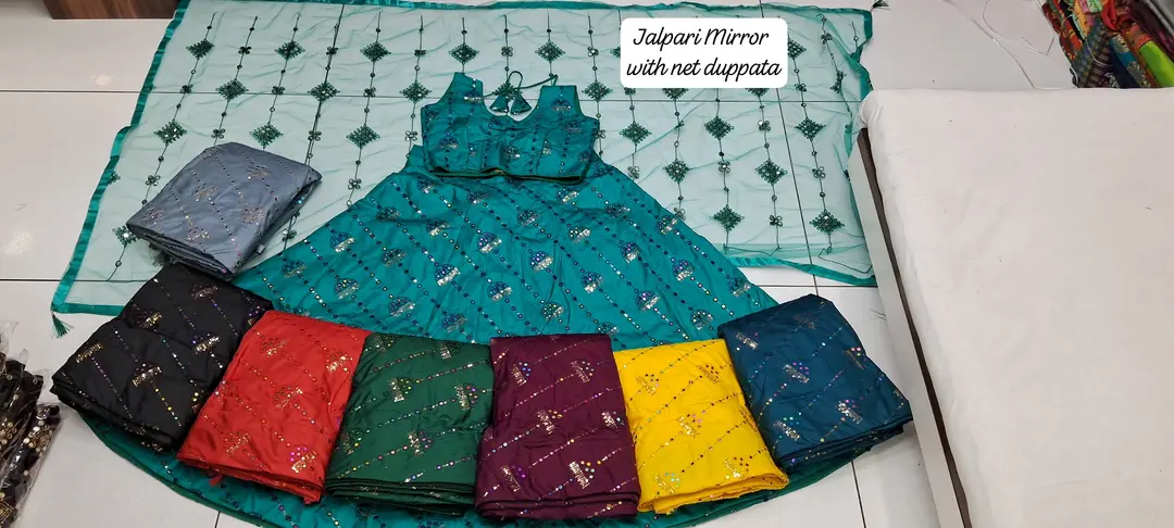 Jalpari Mirror Fully Stich Lehenga  uploaded by Bardia Fashion on 1/5/2024